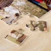 Unieke 14 Foto Collage Eenvoudig Zwart Legpuzzel (Zijkant)