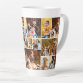 Unieke 17 Photo Collage Minimalist Eenvoudig Latte Mok (Rechterhoek)