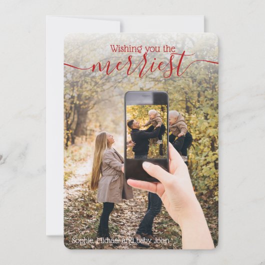 Unieke 2 Foto - IN Cel Foto Vakantie Wensen (Voorkant)