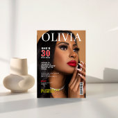 Unieke 30e verjaardag Custom Photo Magazine Hoesje Kaart