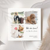 Unieke 3 foto's die we ook doen Hond Hond Hond bru Servet