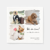 Unieke 3 foto's die we ook doen Hond Hond Hond bru Servet (Voorkant)