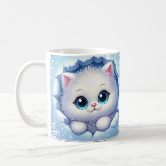 Unieke 3D Kitten Mok Wrap - Sublimation Design (Links)