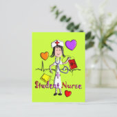 Unieke 3D-videokaart voor studentenverpleegkundige Briefkaart (Staand voorkant)
