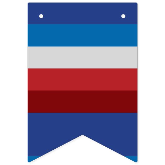 Unieke 4e juli Retro Multicolor Striped Vlaggetjes (Eerste vlag)