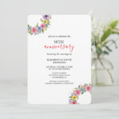 Unieke 50ste verjaardag bruiloft kaart (Staand voorkant)