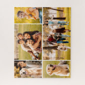 Unieke 5 Foto Collage Eenvoudig Wit Legpuzzel (Verticaal)