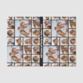 Unieke 9 fotocollage met optionele backbround tissuepapier (Voorkant)