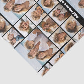 Unieke 9 fotocollage met optionele backbround tissuepapier (Detail)