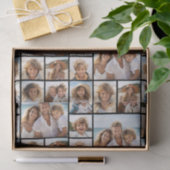 Unieke 9 fotocollage met optionele backbround tissuepapier (Geschenk)