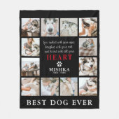 Unieke aangepaste 12-foto-inkuilonderpet (Dog/kat) Fleece Deken (Voorkant)