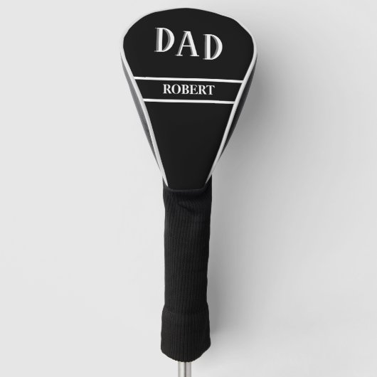 Unieke aangepaste DAD gepersonaliseerd met naam Golfheadcover (Voorkant)