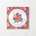 Unieke aangepaste foto Chanoeka Kaarten Roze<br><div class="desc">Stuur warme vakantiewensen naar vrienden en familie met deze feestelijke Chanoeka kaarten. Met een uniek waterverf Poinsettia-patroon en de Hebreeuwse begroeting 'Chag Sameach' bieden deze kaarten een prachtige mix van traditie en stijl. Personaliseer met uw foto's en aangepaste tekst met behulp van de sjabloon velden, ingesteld tegen een gratis blauwe...</div>