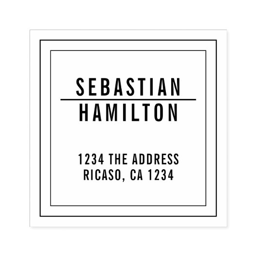 Unieke aangepaste gepersonaliseerde rubberstempel (Afrduk)