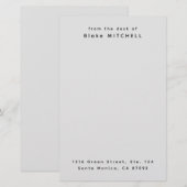 Unieke aangepaste kantoorartikelen Monogram kantoo Briefpapier (Voorkant / Achterkant)