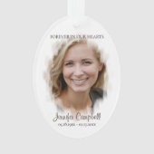 Unieke aangepaste Klassieke foto Memorial Ornament (voorkant)