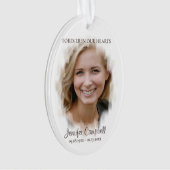 Unieke aangepaste Klassieke foto Memorial Ornament (voorkant)