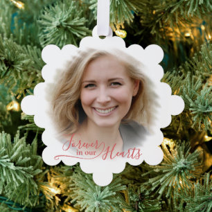 Unieke aangepaste Klassieke foto Memorial Ornament Kaart