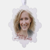 Unieke aangepaste Klassieke foto Memorial Ornament Kaart (Links)