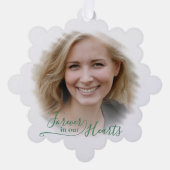 Unieke aangepaste Klassieke foto Memorial Ornament Kaart (Voorkant)