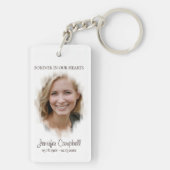Unieke aangepaste Klassieke foto Memorial Sleutelhanger (achterkant)
