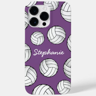 Unieke aangepaste naam Volleybal Paarse Case-Mate iPhone Case
