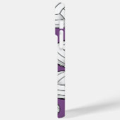 Unieke aangepaste naam Volleybal Paarse Case-Mate iPhone Case (Achterkant / Links)