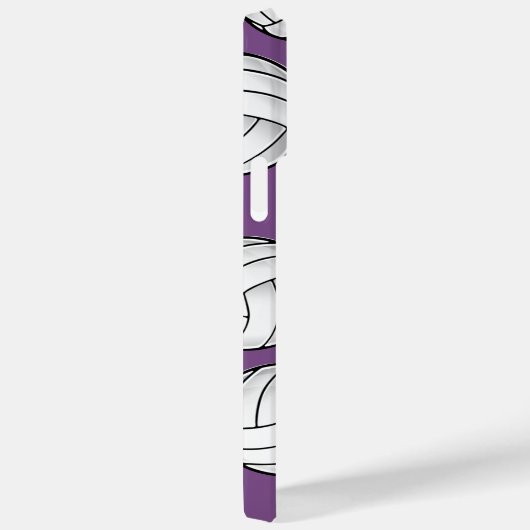 Unieke aangepaste naam Volleybal Paarse Case-Mate iPhone Case (Achterkant / Rechts)