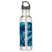 Unieke aangepaste offerte vergeven botanische koel waterfles (Achterkant)