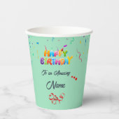 Unieke aangepaste papieren bekers voor verjaardags (Voorkant)