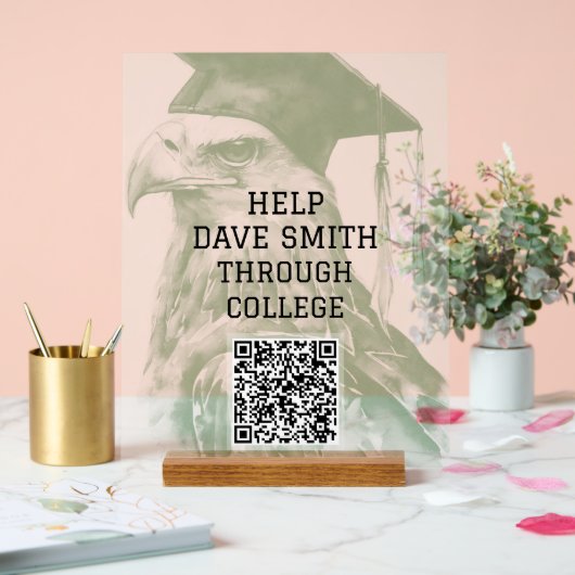 Unieke aangepaste QR-code Acrylteken Acryl Bord (Huwelijk)