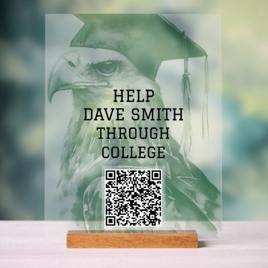 Unieke aangepaste QR-code Acrylteken Acryl Bord (Neutraal)