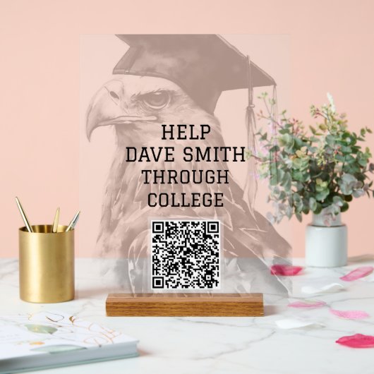 Unieke aangepaste QR-code Acrylteken Acryl Bord (Huwelijk)