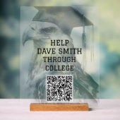 Unieke aangepaste QR-code Acrylteken Acryl Bord (Neutraal)