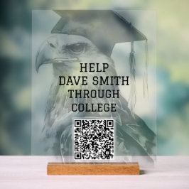 Unieke aangepaste QR-code Acrylteken Acryl Bord