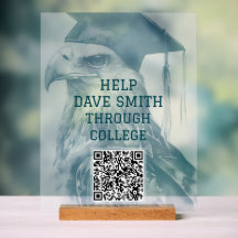 Unieke aangepaste QR-code Acrylteken