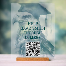 Unieke aangepaste QR-code Acrylteken Acryl Bord