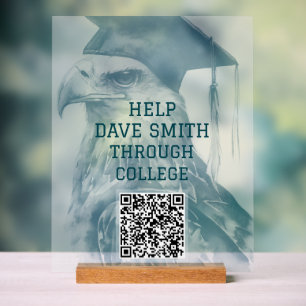 Unieke aangepaste QR-code Acrylteken Acryl Bord