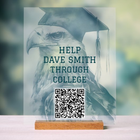 Unieke aangepaste QR-code Acrylteken Acryl Bord (Neutraal)