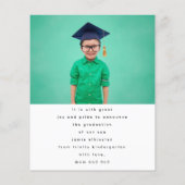 Unieke aangepaste tekst Foto Kindergarten Afstuder (Achterkant)