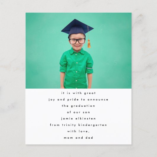 Unieke aangepaste tekst Foto Kindergarten Afstuder (Achterkant)