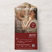 Unieke aangepaste tijdschriftstijl all in one uitnodiging (Binnen)