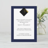 Unieke aankondiging van Afstuderen (Staand voorkant)