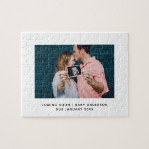 Unieke aankondiging van de zwangerschap Binnenkort Legpuzzel