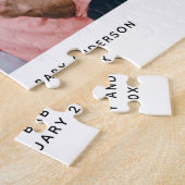 Unieke aankondiging van de zwangerschap Binnenkort Legpuzzel (Zijkant)