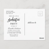 Unieke aankondiging van het afstuderen van het pen briefkaart (Achterkant)