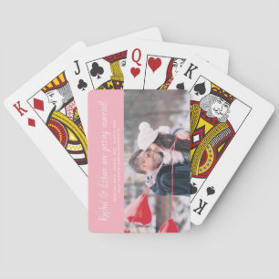 Unieke aankondiging van Verloving met spirituele n Pokerkaarten