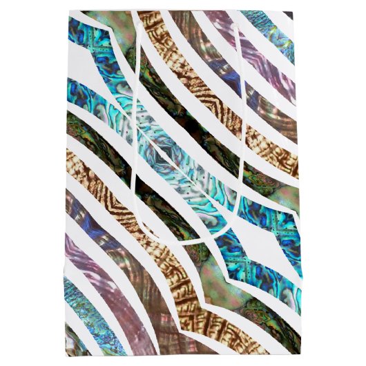 Unieke Abalone Shell Strips Variety Medium Cadeauzakje (Achterkant)