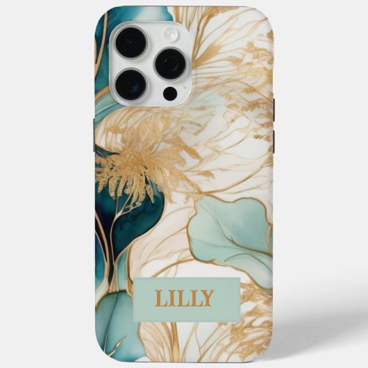 Unieke Abstracte alcoholinkt Case-Mate iPhone Case (Achterkant)