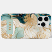 Unieke Abstracte alcoholinkt Case-Mate iPhone Case (Achterkant (horizontaal))